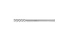 Carbide burs, high performance line - INOX cut for stainless steel (INOX) - Cylindrical bur with plain end (uncut) – Shape A - Shank dia. 1/8” [d2] - Carbide Bur - Cylind. (Plain End), INOX Cut 1/8'' x 1/2'' x 1/8'' Shank - SA-43 - Product image