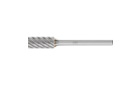 Carbide burs, high performance line - INOX cut for stainless steel (INOX) - Cylindrical bur with plain end (uncut) – Shape A - Shank dia. 1/8” [d2] - Carbide Bur - Cylind. (Plain End), INOX Cut 1/4'' x 1/2'' x 1/8'' Shank - SA-51 - Product image