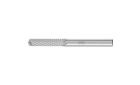 Fraises limes carbure hautes performances - Dentures PLAST, FVK et FVKS pour fibre de verre et carbone - Forme cylindrique ZYA - ø de tige 6 mm avec arête de coupe (BS) - ø de tige 6 mm avec arête de coupe (BS) - Image du produit