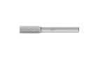 Carbide burs, universal line - For fine and coarse stock removal - Cylindrical bur with plain end (uncut) – Shape A - Shank dia. 1/4” [d2] - Carbide Bur - Cylind. (Plain End), SGL Cut 5/16'' x 3/4'' x 1/4'' Shank - SA-2 - Product image