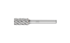 Frese in metallo duro per uso altamente professionale - Taglio STEEL per acciaio e fusioni d'acciaio - Forma cilindrica ZYA senza taglio frontale - Diam. gambo 6 mm - ZYA 1020/6 STEEL - immagine del prodotto