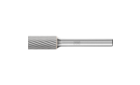 广泛应用的碳化钨旋转锉刀 - 适用于粗加工及精加工 - 圆柱型 ZYA，没有帮槽 - 柄径6毫米 - ZYA 1020/6 Z3 - 产品图片