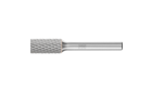 Carbide burs, universal line - For fine and coarse stock removal - Cylindrical bur with plain end (uncut) – Shape A - Shank dia. 1/4” [d2] - Carbide Bur - Cylind. (Plain End), DIA Cut 3/8'' x 3/4'' x 1/4'' Shank - SA-3 - Product image
