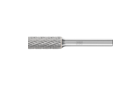 广泛应用的碳化钨旋转锉刀 - 适用于粗加工及精加工 - 圆柱型 ZYA，没有帮槽 - 柄径6毫米 - ZYA 1025/6 Z3 PLUS - 产品图片