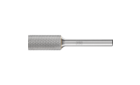 HM-Frässtifte für Hochleistungsanwendungen - Zahnung MICRO für die Feinbearbeitung - Zylinderform ZYA ohne Stirnverzahnung - Schaft-ø 6 mm - ZYA 1225/6 MICRO - Produktbild