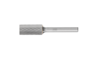 Carbide burs, universal line - For fine and coarse stock removal - Cylindrical bur with plain end (uncut) – Shape A - Shank dia. 1/4” [d2] - Carbide Bur - Cylind. (Plain End), SGL Cut 1/2'' x 1'' x 1/4'' Shank - SA-5 - Product image