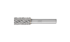 HM-Frässtifte für Hochleistungsanwendungen - Zahnungen ALU, NON-FERROUS für Aluminium/NE-Metalle - Zylinderform ZYA ohne Stirnverzahnung - Schaft-ø 8 mm - Schaft-ø 8 mm - Produktbild