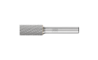 广泛应用的碳化钨旋转锉刀 - 适用于粗加工及精加工 - 圆柱型 ZYA，没有帮槽 - 柄径8毫米 - ZYA 1225/8 Z3 PLUS - 产品图片