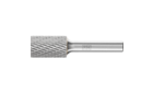 广泛应用的碳化钨旋转锉刀 - 适用于粗加工及精加工 - 圆柱型 ZYA，没有帮槽 - 柄径8毫米 - ZYA 1625/8 Z3P - 产品图片