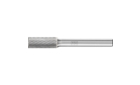 广泛应用的碳化钨旋转锉刀 - 适用于粗加工及精加工 - 带端刃的圆柱形 ZYAS - 柄径6毫米 - ZYAS 0820/6 Z5 - 产品图片