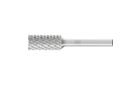 HM-Frässtifte für Hochleistungsanwendungen - Zahnung TITANIUM für Titan - Zylinderform ZYAS mit Stirnverzahnung - Schaft-ø 6 mm - ZYAS 1225/6 TITANIUM - Produktbild