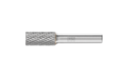 HM-Frässtifte für Hochleistungsanwendungen - Zahnungen TOUGH und TOUGH-S für raue Einsätze - Zylinderform ZYAS mit Stirnverzahnung - Schaft-ø 8 mm - ZYAS 1225/8 TOUGH - Produktbild