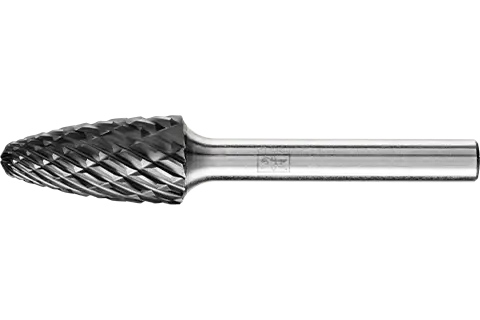 Tree shape with radius end in compliance with DIN 8032 (HICOAT).