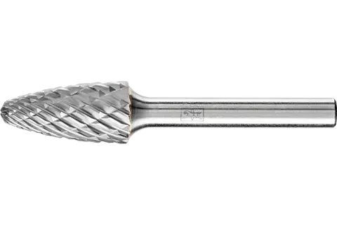 Tree shape with radius end in compliance with DIN 8032.